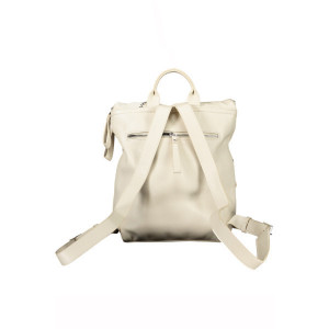 Desigual women bag rucksack backpack дамска черна раница с релефни детайли цветен цип и джоб отпред
