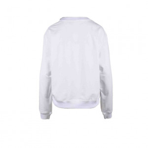 love moschino women blouse shirt дамска блуза суичър черен ластици обемно лого релефно голямо бял надпис