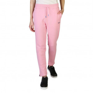 pepe jeans women tracksuit дамско долнище анцуг бяло ластици на краката глезените връзки и ластик на талията лого
