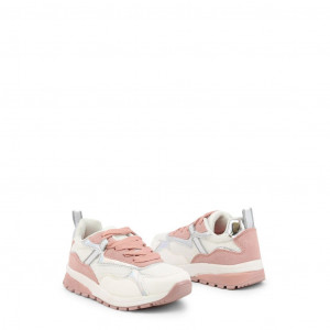 shone kids sneakers детски маратонки висока подметка цветни детайли бял шипове злато лъскаво блестящо