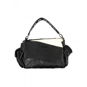Desigual women bag дамска ръчна чанта принт черно бяло дълга и къса дръжка