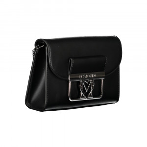 Love Moschinо Black дамска черна чанта верижка лого 