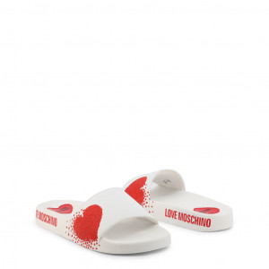 love moschino дамски сандали шарки лого неон сърца