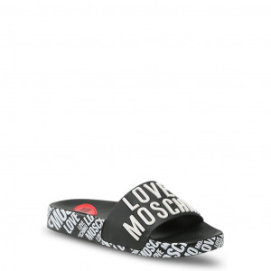 love moschino дамски сандали шарки лого неон сърца