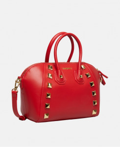 twinset woman bag дамска червена панта с къси дръжки и капси