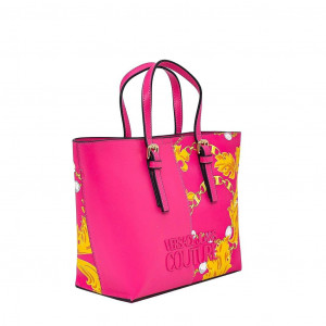 versace jeans bag woman bag logo чанта за през рамо дълга дръжка голямо лого дамска клъч чанта multi color шарена с верига златна