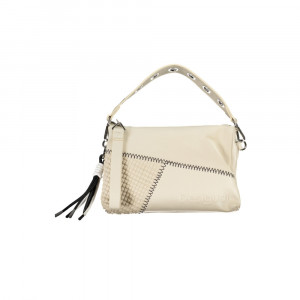 Desigual women bag дамска ръчна чанта принт черно бяло дълга и къса дръжка