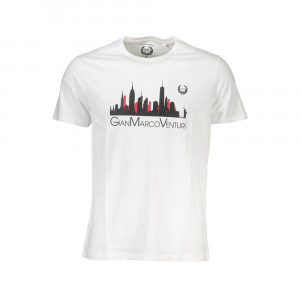  gmv gian marco venturi t shirt мъжка пролетна тениска бяла с голямо лого