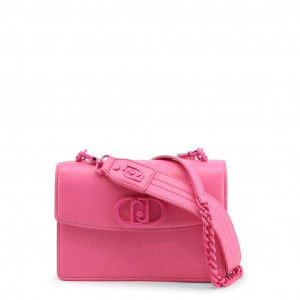 LIUJO bag pink дамска чанта розова с верижка и лого