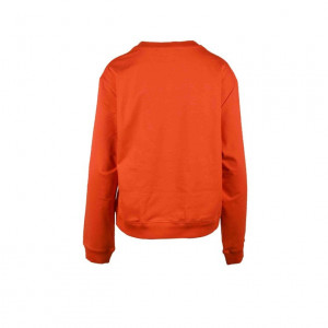 love moschino women blouse shirt дамска блуза суичър черен ластици обемно лого релефно голямо бял надпис