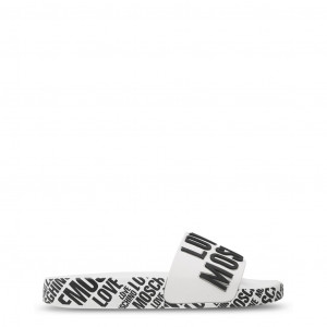love moschino дамски сандали шарки лого неон сърца
