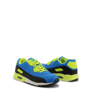 shone kids sneakers детски маратонки висока подметка цветни детайли син жълт зелен мента