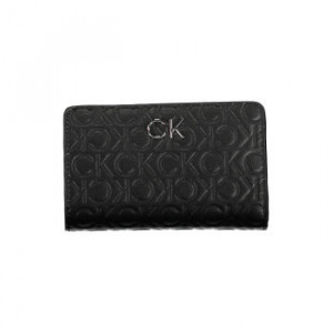 Calvin Klein дамско портмоне черно с принт