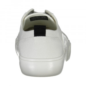 Calvin Klein мъжки кожени черни кецове Black sneakers trainers голямо бяло лого