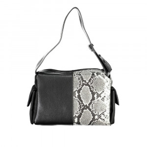 Desigual women bag дамска ръчна чанта принт черно бяло дълга и къса дръжка