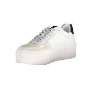 calvin klein women sneakers trainers дамски гуменки кецове сникърси голямо лого черни с връзки