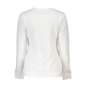 Cavalli Class women blouse sweatshirt дамска блуза суичър черен ластици обемно лого релефно голямо бял надпис