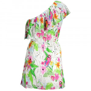 Desigual woman dress one shoulder дамска рокля шарена с едно рамо