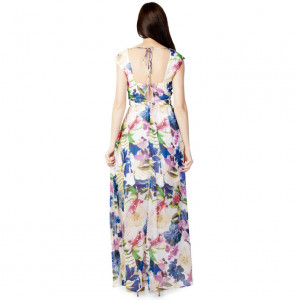 guess woman dress floral long рокля дълга с флорални мотиви