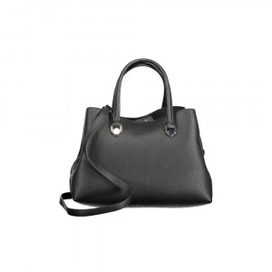 Tommy Hilfiger women black дамска чанта черно голямо лого 
