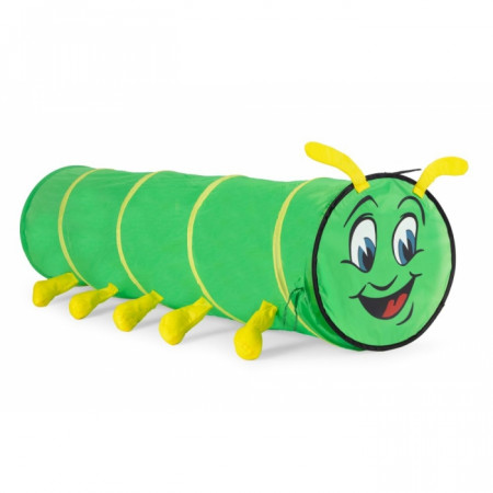 Cort de joaca pentru copii cu tunel Ecotoys 8601 - Omida verde