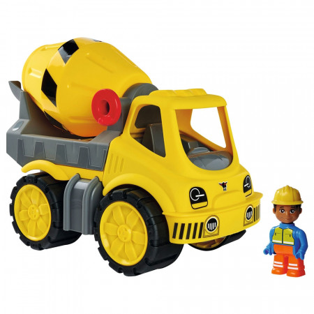 Camion betoniera Big Power Worker cu figurina