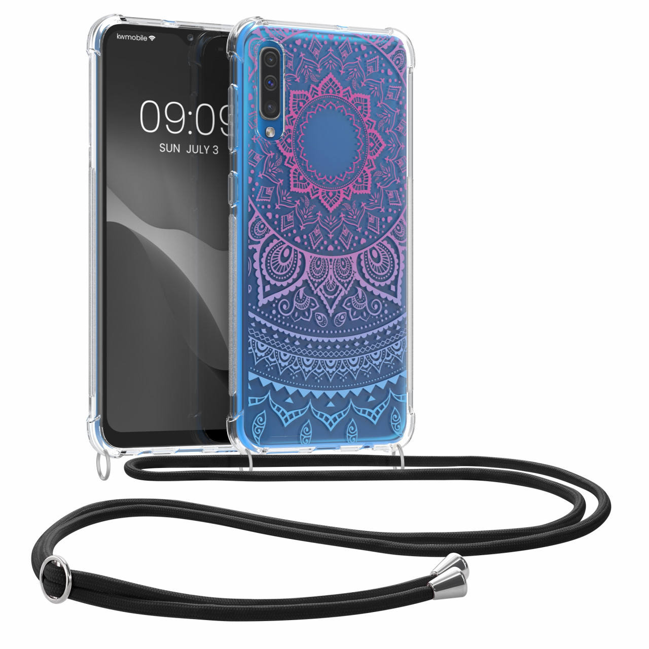 Husa Kwmobile pentru Samsung Galaxy A50, Silicon, Multicolor,