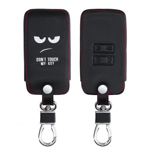 Husa Cheie Auto pentru Renault / Dacia - 4 Butoane - Keyless Go, Piele ecologica, Negru, 44637.01
