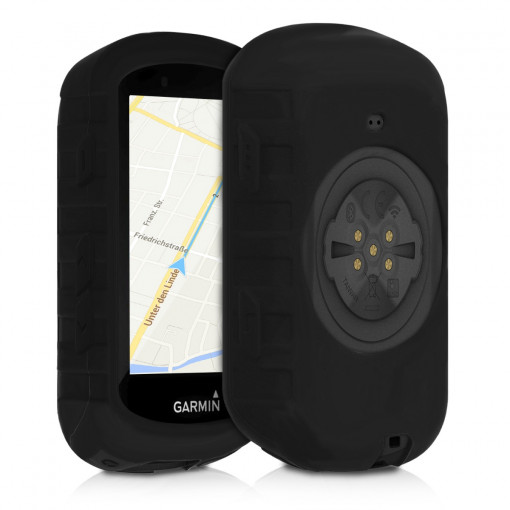 Husa de protectie pentru GPS Garmin Edge 530, Kwmobile, Negru, Silicon, 49315.01