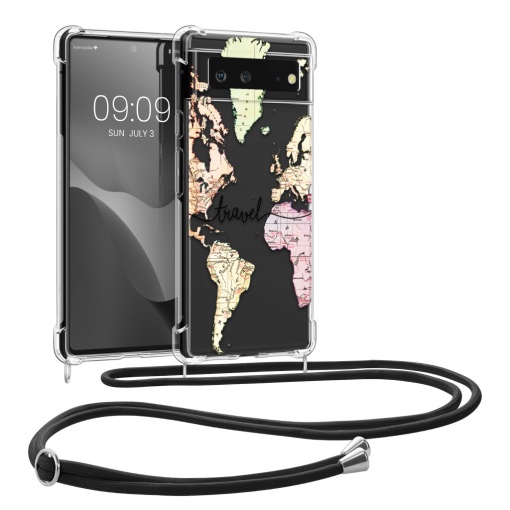 Husa Kwmobile cu jnur pentru Google Pixel 6, Multicolor, Silicon, KWM000013MY008C