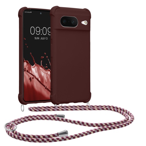Husa Kwmobile cu jnur pentru Google Pixel 8, Violet, Silicon, 61867.187