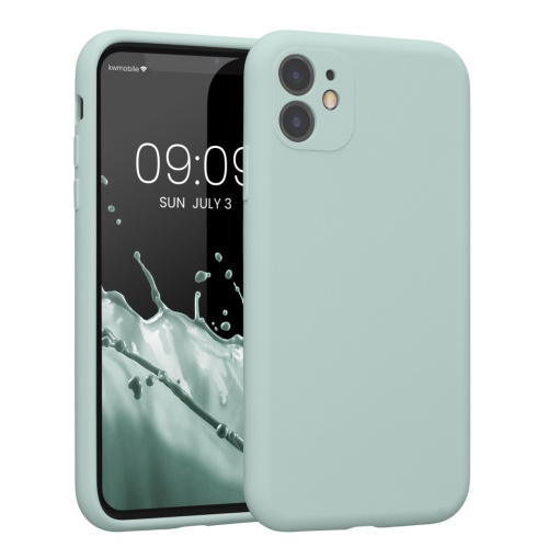 Husa Kwmobile pentru Apple iPhone 11, Verde deschis, Silicon, KWM000016XQ014C
