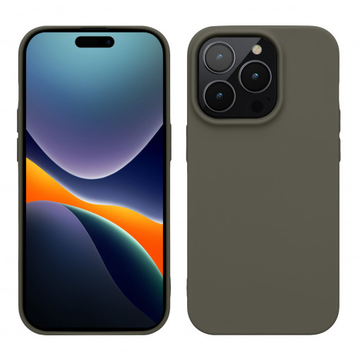 Husa Kwmobile pentru Apple iPhone 14 Pro, Silicon, Maro, 59077.101