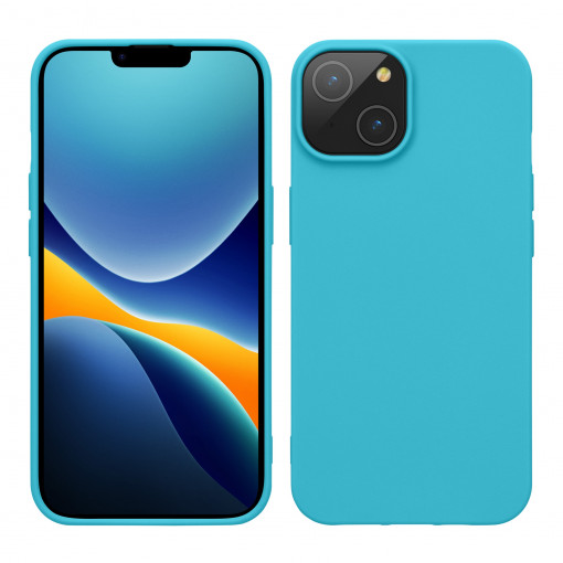Husa Kwmobile pentru Apple iPhone 14, Silicon, Albastru, 59075.205