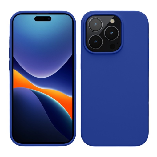 Husa Kwmobile pentru Apple iPhone 15 Pro Max, Albastru, Silicon, 61956.134