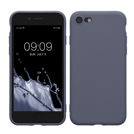 Husa Kwmobile pentru Apple iPhone SE (2022)/iPhone SE (2020)/iPhone 8, Gri, Silicon, KWM0000083F056C