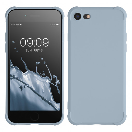 Husa kwmobile pentru Apple iPhone SE 3/iPhone 8/iPhone 7, Silicon, Albastru, 60224.58
