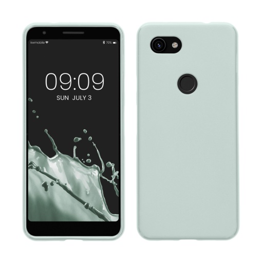 Husa Kwmobile pentru Google Pixel 3a, Verde deschis, Silicon, KWM000009OS031C