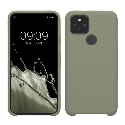 Husa Kwmobile pentru Google Pixel 5, Kaki, Silicon, 53633.172