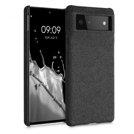 Husa Kwmobile pentru Google Pixel 6, Textil, Gri, 57795.19