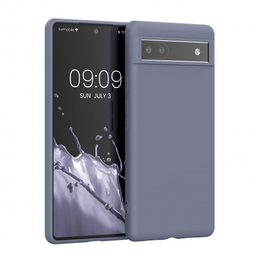 Husa kwmobile pentru Google Pixel 6a, Silicon, Mov, 57799.136