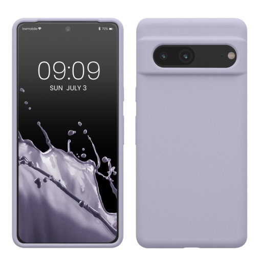 Husa Kwmobile pentru Google Pixel 7, Mov deschis, Silicon, KWM0000171I057C