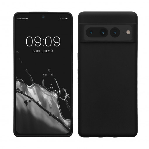 Husa kwmobile pentru Google Pixel 7 Pro, Silicon, Negru, 59400.01 - Img 1