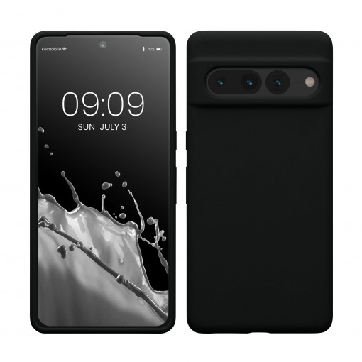Husa kwmobile pentru Google Pixel 7 Pro, Silicon, Negru, 59452.01 - Img 1