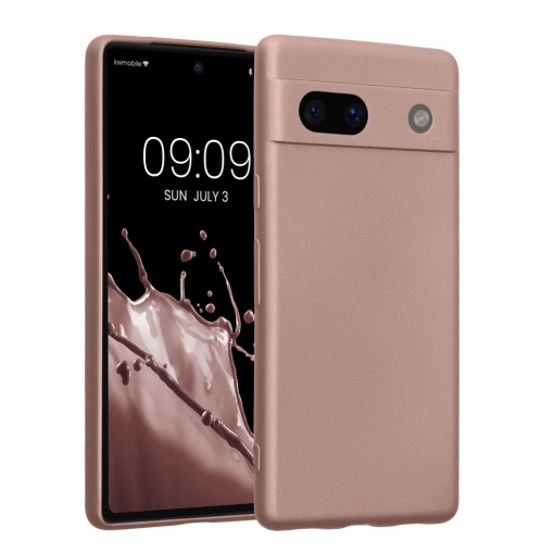 Husa Kwmobile pentru Google Pixel 7a, Crem, Silicon, KWM000019YG014C