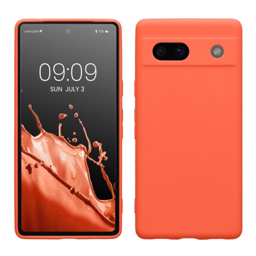 Husa Kwmobile pentru Google Pixel 7a, Roz, Silicon, KWM000019YF041C