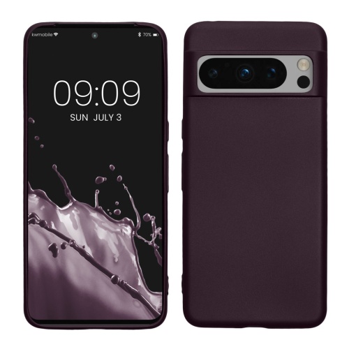 Husa Kwmobile pentru Google Pixel 8 Pro, Violet inchis, Silicon, 61858.115