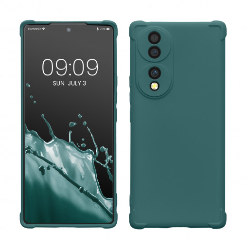 Husa kwmobile pentru Honor 70, Silicon, Albastru, 59904.57