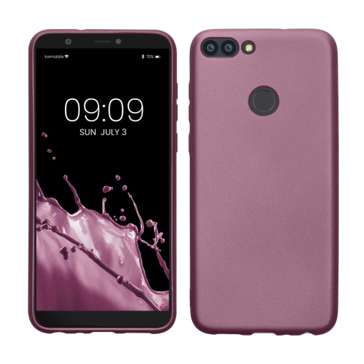 Husa Kwmobile pentru Huawei Enjoy 7s/P Smart (2017), Albastru, Silicon, KWM000008SM006C