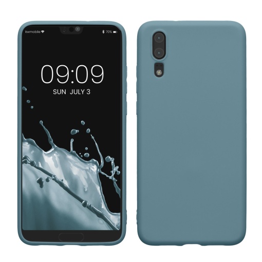 Husa Kwmobile pentru Huawei P20, Verde, Silicon, KWM000008PX018C